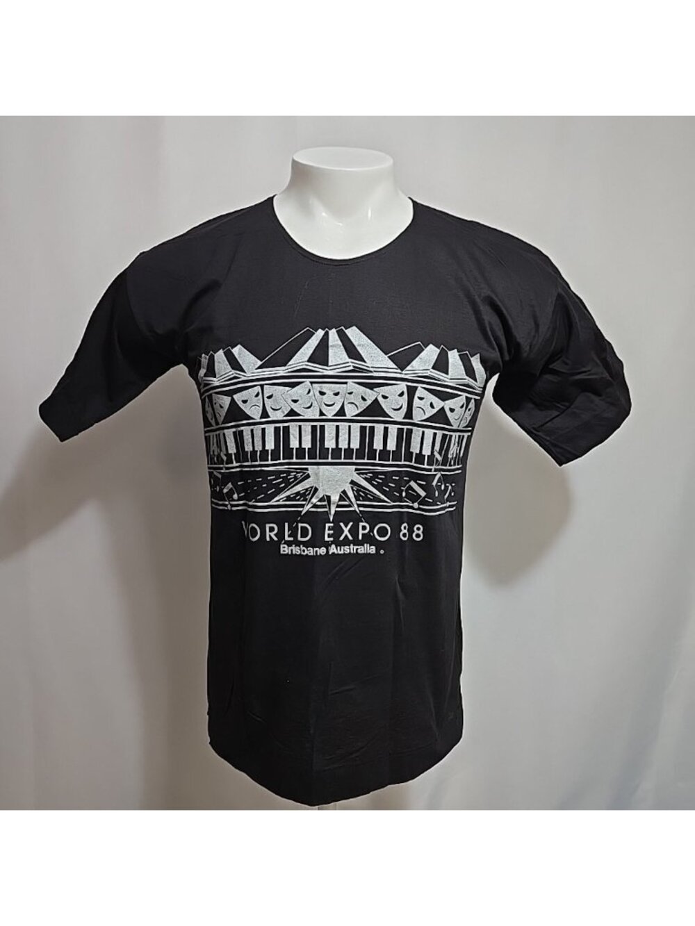 VTG 1988 Brisbane Australia World Expo 88 Single Stitch Tee Adult Approx Medium